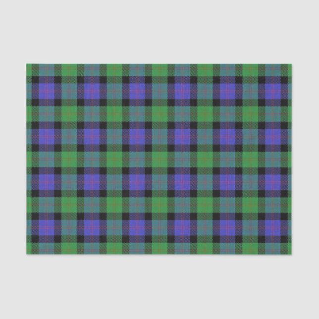 Papel De Seda Scottish Gifts Clan Blair Tartan (Frente )
