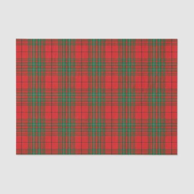 Papel De Seda Scottish Gifts Clan Cumming Red Tartan (Frente )