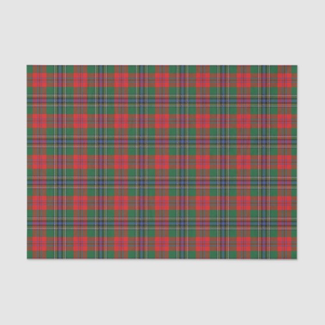 Papel De Seda Scottish Gifts Clan MacLean Red Tartan (Frente )