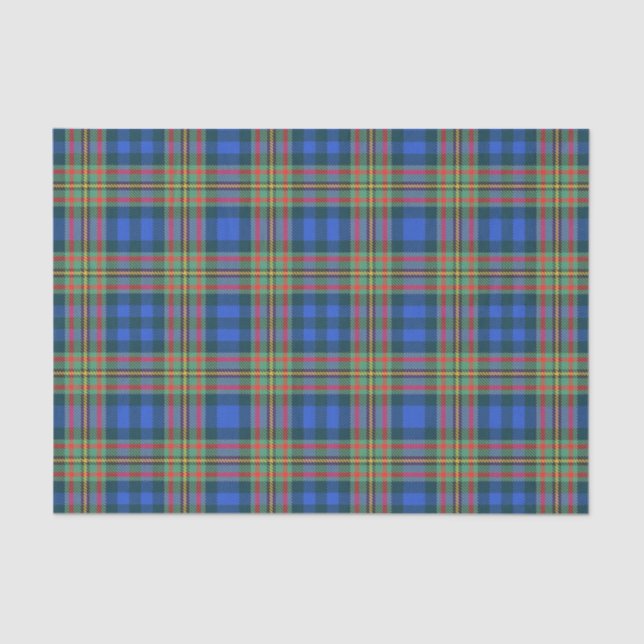 Papel De Seda Scottish Gifts Clan MacLellan Tartan (Frente )