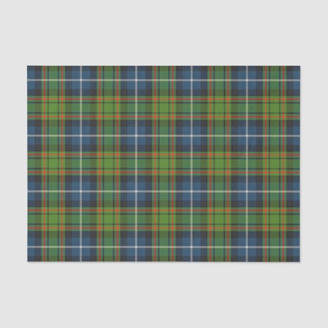 Papel De Seda Scottish Gifts Clan MacRae Tartan (Frente )