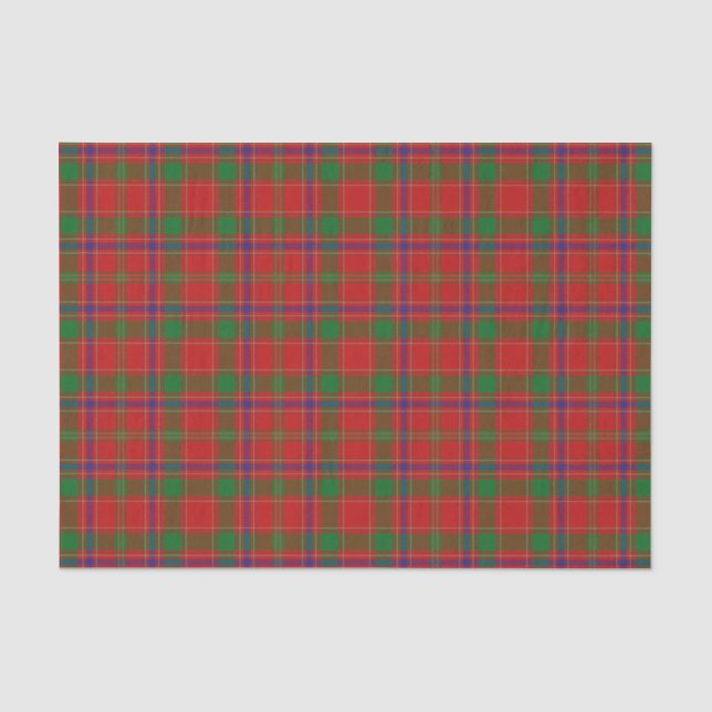 Papel De Seda Scottish Gifts Clan Munro Tartan (Frente )