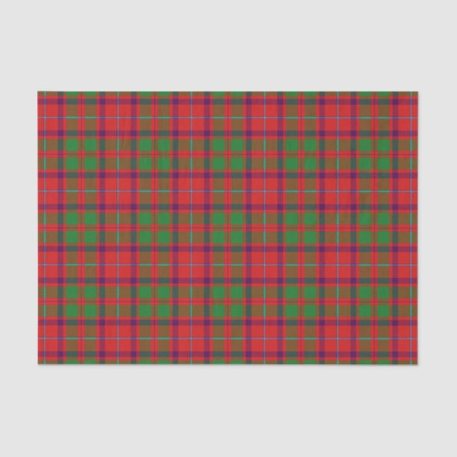 Papel De Seda Scottish Gifts Clan Shaw Tartan (Frente )