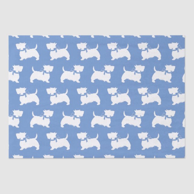 Papel De Seda Scottish Terrier Scotty Dog Puppy Scottie (Frente )