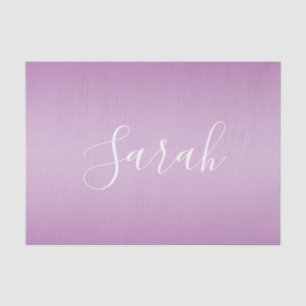 Papel De Seda Script de Texto Branco e Ombre Mole Editável