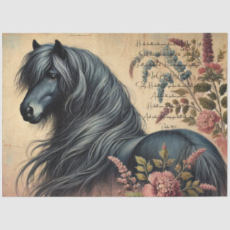 Papel De Seda Scripture & Elegant Floral Shetland Pony