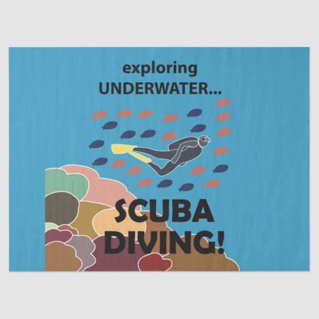 Papel De Seda Scuba Diver (Frente )