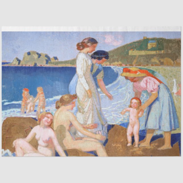 Papel De Seda Sea Bathing, Maurice Denis (Frente )