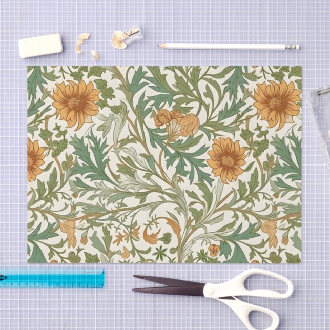 Papel De Seda Seamless Arts and Crafts style repeating pattern (Arte )