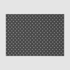 Papel De Seda Seamless black and white polka dot pattern 