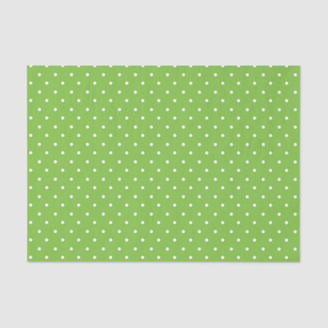 Papel De Seda Seamless  bright lime polka dot pattern  (Frente )