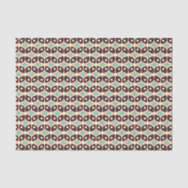 Papel De Seda Seamless geometric pattern in dark brown leaf 