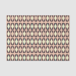 Papel De Seda Seamless geometric pattern in dark brown leaf 