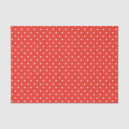 Papel De Seda Seamless red background polka dot pattern