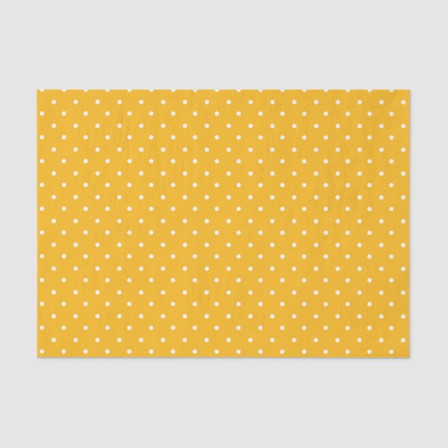 Papel De Seda Seamless yellow-orange  polka dot  pattern  (Frente )