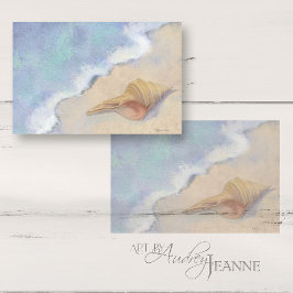 Papel De Seda Seashell Beach Sea Wave Sand Blue White Decoupage