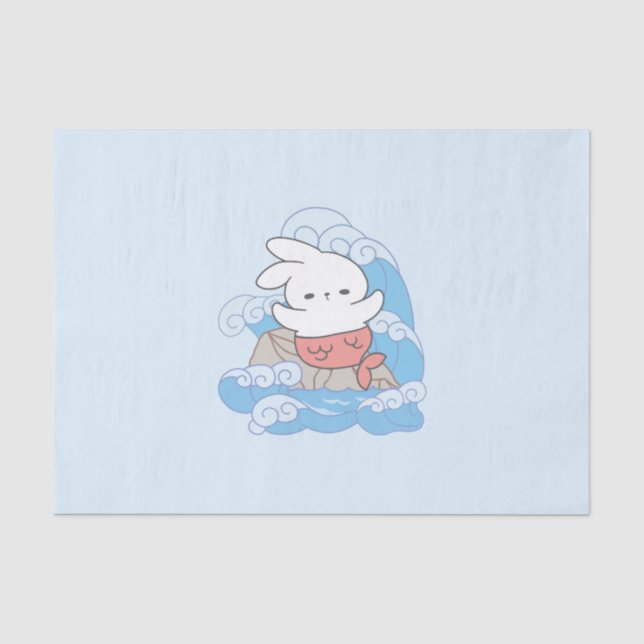 Papel De Seda Seaside Whimsy Mer-Bunny Adventure (Frente )