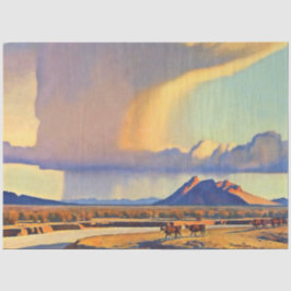 Papel De Seda “Seca e Aguaceiro” por Maynard Dixon