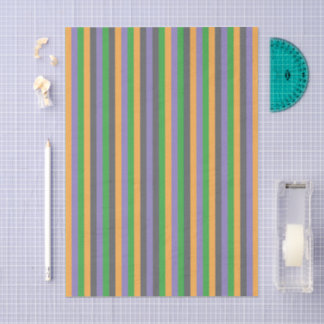 Papel De Seda Secondary Whimsy Striped Tissue Paper