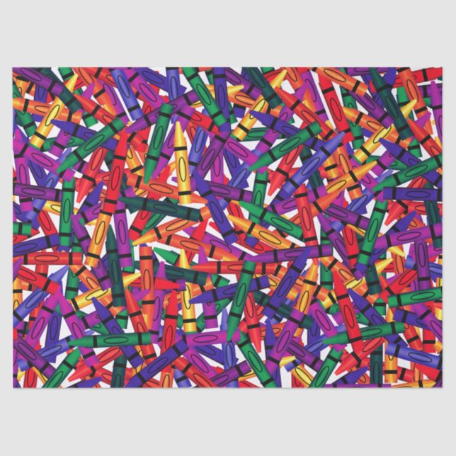 Papel De Seda Segundo plano de dissociação do Crayon Kids (Frente )