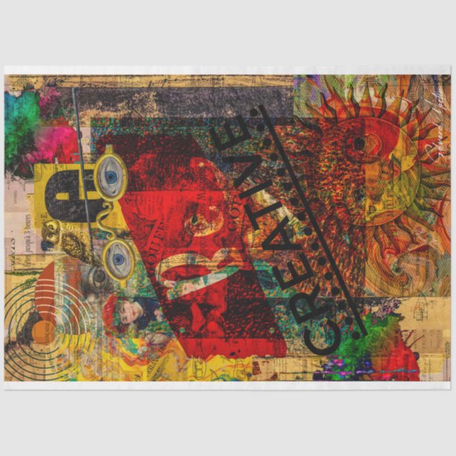 Papel De Seda Seja Creative-Collage por Edward Martin (Frente )