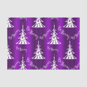 Papel De Seda Seja Natal roxo alegre
