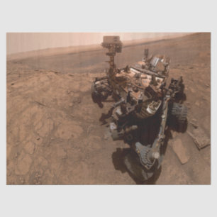 Papel De Seda Selfie de Marte Curiosity Red Martian Paisagem