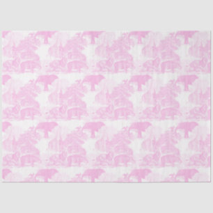 Papel De Seda Selva de Toile Rosa Safari Chinoiserie
