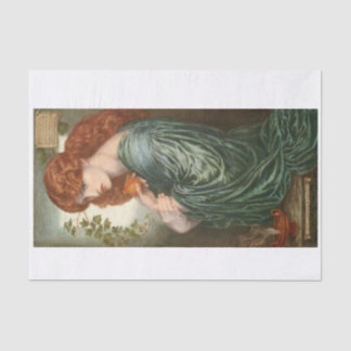 Papel De Seda Senhora em verde