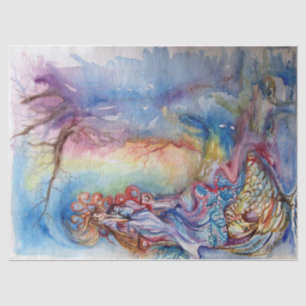 Papel De Seda SENHORA LAGO/mágica e mistério