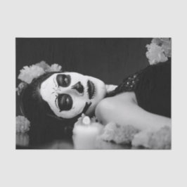 PAPEL DE SEDA SENHORA NO DIA DA MORTE DO COSTUME