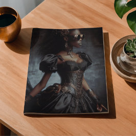 Papel De Seda Senhorita Vitoriana Vintage Steampunk Corvo Preto