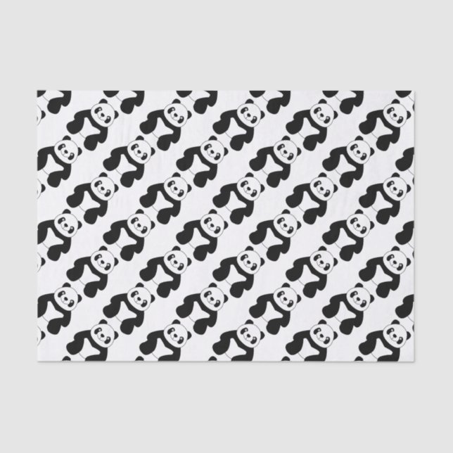 Papel De Seda Sentado panda (Frente )