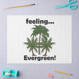 Papel De Seda Sentimento de Palmeira Sempre Verde Tropical Anive