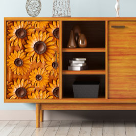 Papel De Seda Separação das bolhas de girassol de couro