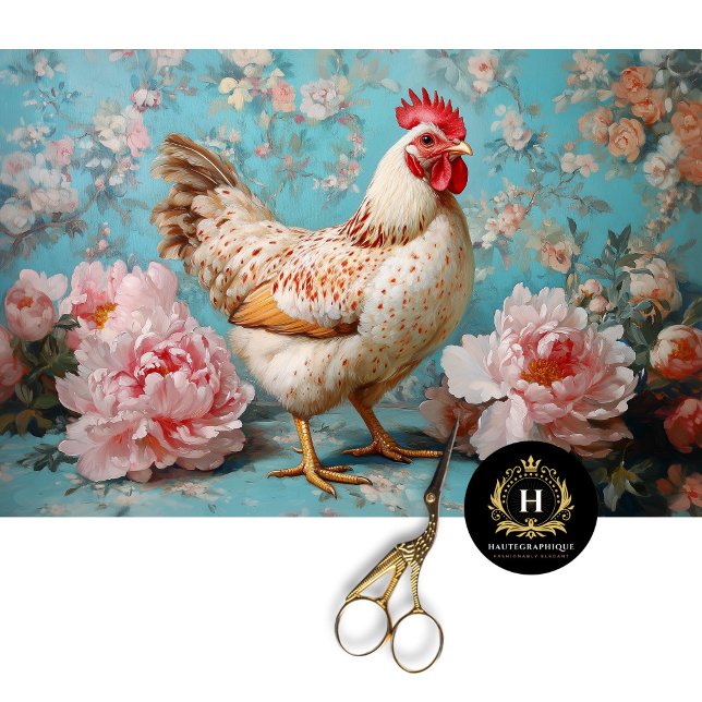 Papel De Seda Separação das Peônias Rosa-Rosa-Galinha (Criador carregado)