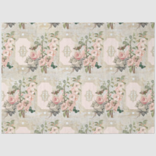 Papel De Seda Separação de Ephemera, Borboleta Floral de Paris V