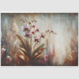 Papel De Seda Separação de Fauna e Flora Orquídeas