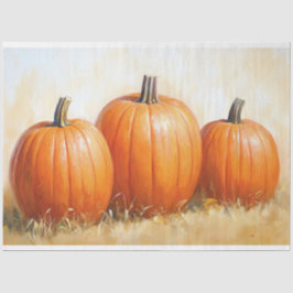 Papel De Seda Separação de Trilha de Abóbora de Aquarela