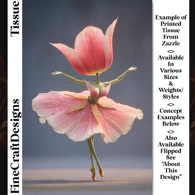 Papel De Seda Separação DJ7R da Fada de Flor de Tulipas Rosa Bal (Criador carregado)