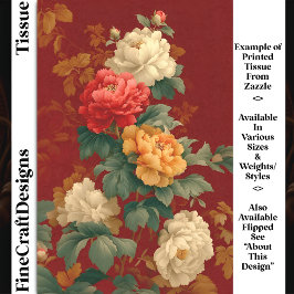 Papel De Seda Separação DM6R de Estilo de Vintagem Colorida