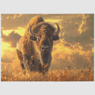 Papel De Seda Separação do Ouro do Território Indiano de Buffalo