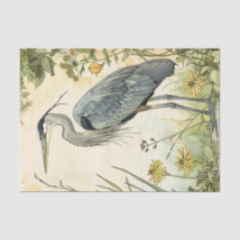 Papel De Seda Separação Heron e Flores