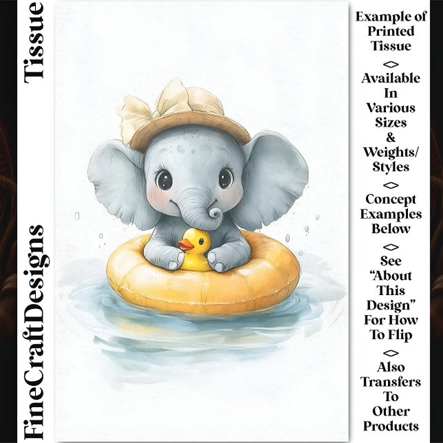 Papel De Seda Separação Q1 do Anel de Borracha de Elefante Cujo  (Criador carregado)