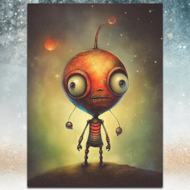 Papel De Seda Separação Stellar Robot Adventure Curiosity Cósmic (Criador carregado)