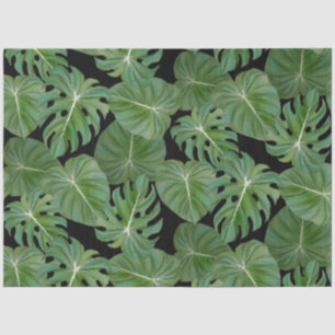Papel De Seda Separação Tropical Folha Selva de Praia Greeneresc