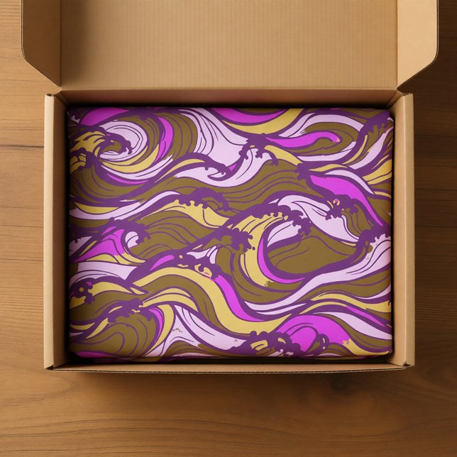 Papel De Seda Sepia Abstract Pebble Bean Repeating Pattern (Criador carregado)