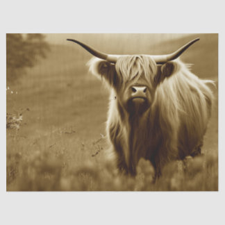 Papel De Seda Sepia Scottish Highland