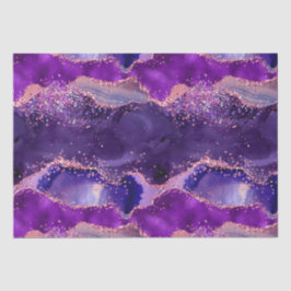 Papel De Seda Sequências Lípticas Roxas Escuras e Rosa Agitam