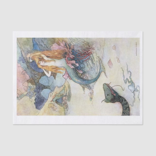 Papel De Seda Sereia (Frente )